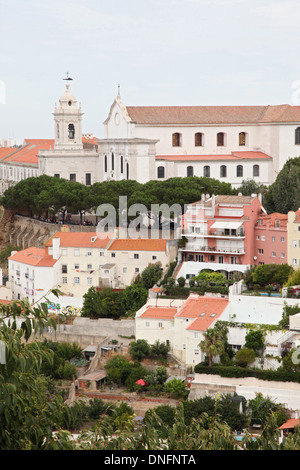 Vista della Chiesa della Grazia / Igreja da Graça, Lisbona Foto Stock