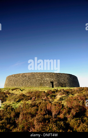 Grainan di Aileach stone Fort Burt, County Donegal, Irlanda. Foto Stock