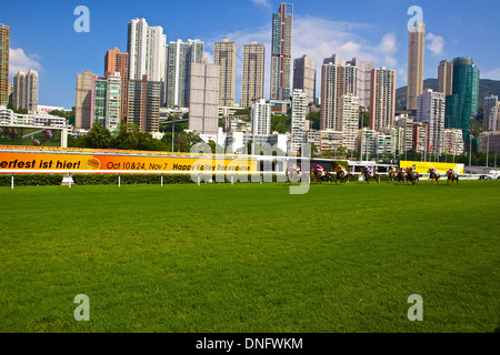 Ippodromo Happy Valley, Hong Kong , Cina Foto Stock