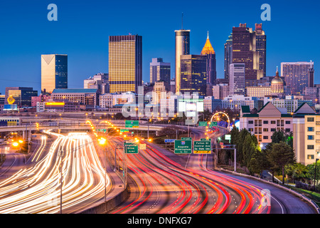 Il traffico in Atlanta, Georgia, Stati Uniti d'America. Foto Stock