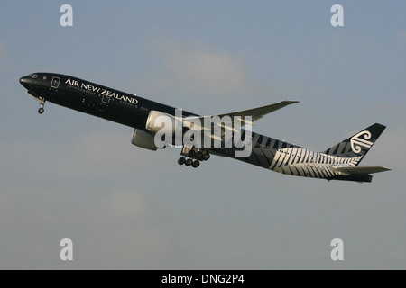 AIR NEW ZEALAND BOEING 777 ALL BLACKS RUGBY Foto Stock