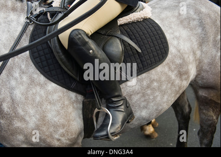 Golden Valley Boxing Day raduno di suoneria in Hay-on-Wye Powys Wales UK Foto Stock