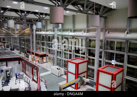 Texas,Houston,TX,Southwest,George Bush Intercontinental Airport,IAH,terminal,gate,interior Inside,overhead view,interior Inside,looking TX130915013 Foto Stock