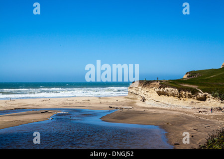 Pescadero membro spiaggia nei pressi di Half Moon Bay e Pescadero California Foto Stock