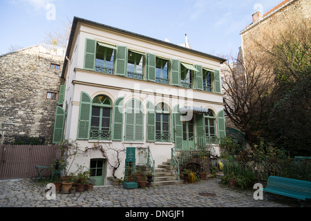 Musée de la Vie Romantique (costruito 1830, ex casa di Ary Scheffer), rue Chaptal, Parigi, Francia Foto Stock