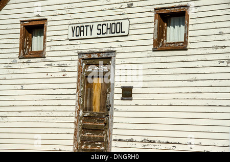 La scuola Yorty a Chaplin Creek storico sito di Franklin Grove Illinois, una città lungo la Lincoln Highway Foto Stock