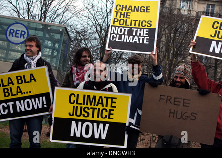 Manifestazione contro il ambientali ed ecologici il vertice di Copenaghen del dicembre 2009, la Danimarca. Foto Stock