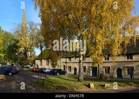 Gli ospizi di carità, Church Lane, burford, Cotswolds, Oxfordshire, Inghilterra, unite Foto Stock