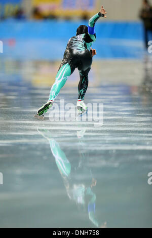 Nana Takagi (JPN), dicembre 27, 2013 - pattinaggio di velocità : Giappone Team olimpico prove per Sochi, Donna 1500 m a M-onda in Nagano, Giappone. (Foto di Yusuke Nakanishi/AFLO SPORT) Foto Stock