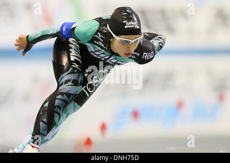 Nana Takagi (JPN), dicembre 27, 2013 - pattinaggio di velocità : Giappone Team olimpico prove per Sochi, Donna 1500 m a M-onda in Nagano, Giappone. (Foto di Yusuke Nakanishi/AFLO SPORT) Foto Stock