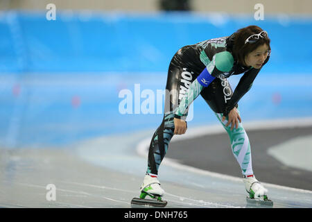 Nana Takagi (JPN), dicembre 27, 2013 - pattinaggio di velocità : Giappone Team olimpico prove per Sochi, Donna 1500 m a M-onda in Nagano, Giappone. (Foto di Yusuke Nakanishi/AFLO SPORT) Foto Stock