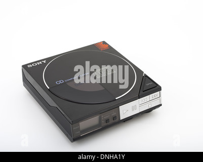 D-5 / Discman D-50, Sony presenta il primo lettore CD portatile,1984 Foto Stock