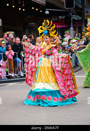 Anno Nuovo Cinese parade Foto Stock