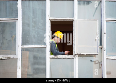 Newport centro città di Newport South Wales, durante i lavori di demolizione per fare spazio a un nuovo centro commerciale frati a piedi. Foto Stock