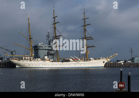 La tall ship della marina tedesca chiamato Gorch Fock Foto Stock