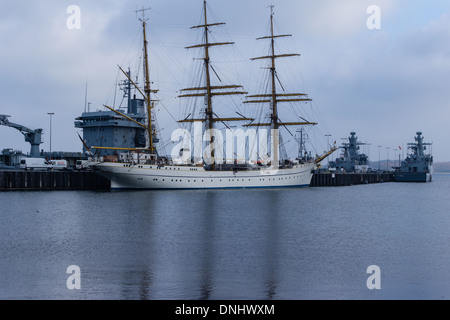 La tall ship della marina tedesca chiamato Gorch Fock Foto Stock