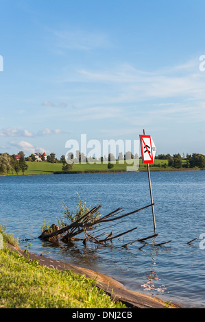 Accedi Rynskie Lago, Ryn, Masurian Distretto dei Laghi della Polonia settentrionale Foto Stock