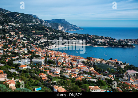 Vista aerea della città francese di Nizza Costa Azzurra, Côte d'Azur, in Francia, in Europa Foto Stock