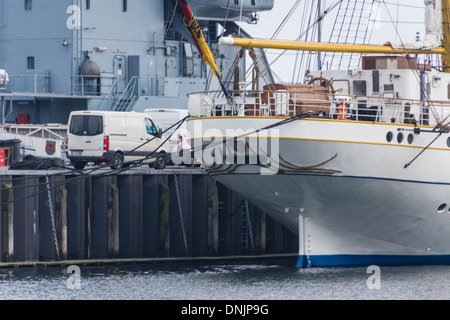 La tall ship della marina tedesca chiamato Gorch Fock Foto Stock