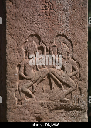 Apsaras dancing a Angkor Wat sito Cambogia Foto Stock