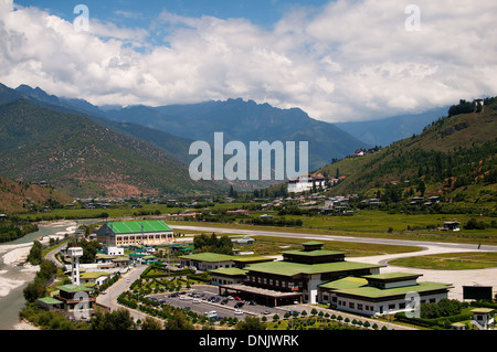 L'aeroporto di Paro in Bhutan Foto Stock