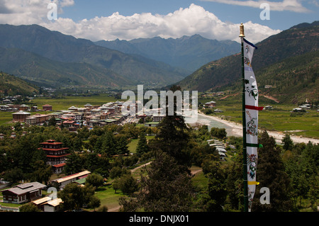 Paro Valley in Bhutan Foto Stock