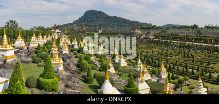 Panorama di Nong Nooch in giardino, Pattaya Thailandia Foto Stock
