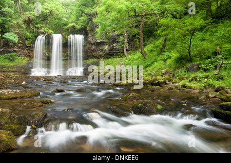 Sgwd Yr Eira, Parco Nazionale di Brecon Beacons Foto Stock