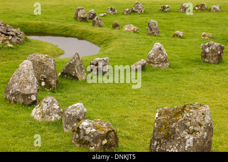 Beaghmore circoli di pietre, County Tyrone, Irlanda del Nord, Regno Unito Foto Stock
