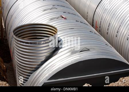 Costruzione in acciaio tubi Foto Stock