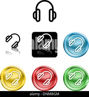 Diverse versioni di un icona simbolo di stilizzazione di una Illustrazione Vettoriale