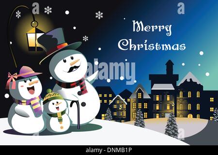 Un vettore illustrazione della scheda di Natale design Illustrazione Vettoriale