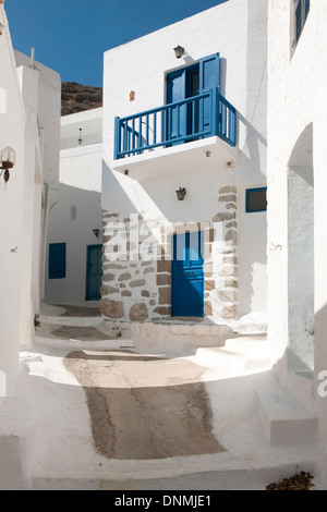 Griechenland, Insel Tilos, Inselhauptort Megalo Chorio Foto Stock