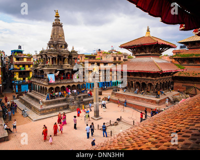 Durbar Square, Patan Nepal Foto Stock