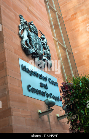 Manchester City di magistrati e Coroner's Court, Spinningfields, Manchester, Regno Unito Foto Stock