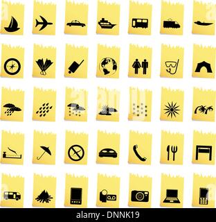 Set di trasporto del vettore diverso web icone Illustrazione Vettoriale