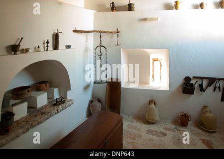 Grecia DODECANNESO, Kastellorizo, isola-museo in una ex moschea ottomana, sezione etnografica Foto Stock