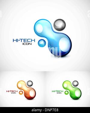 Vettore icona astratta design. Splash simbolo di stile Illustrazione Vettoriale