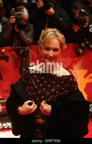 Meryl Streep presso lo screening di un "Prairie Home Companion' durante la Berlinale 2006, il 56th International Film Festival di Berlino. Foto Stock