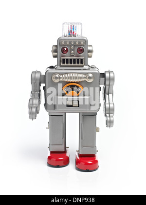 Camminare retrò robot giocattolo Foto Stock