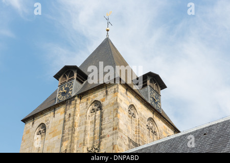 Chiesa Storica Torre del piccolo villaggio Delden nei Paesi Bassi Foto Stock