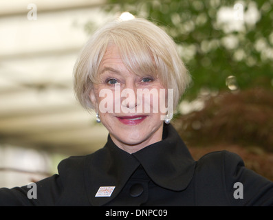 Dame Helen Mirren al Chelsea Flower Show Foto Stock