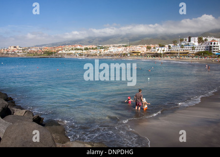 Playa de Torviscas, a sud di Tenerife, Spagna Foto Stock