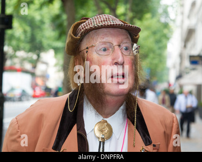 Racing pundit John McCririck Ex Channel Four Television Foto Stock