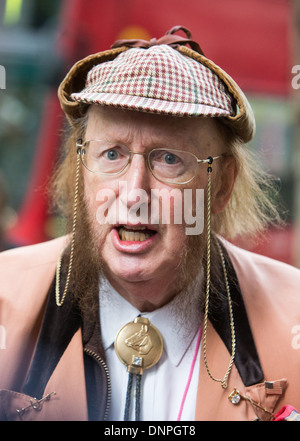 Racing pundit John McCririck Ex Channel Four Television Foto Stock