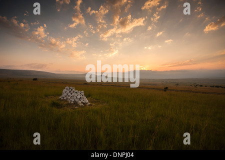 Campo di Battaglia di Isandlwana Foto Stock