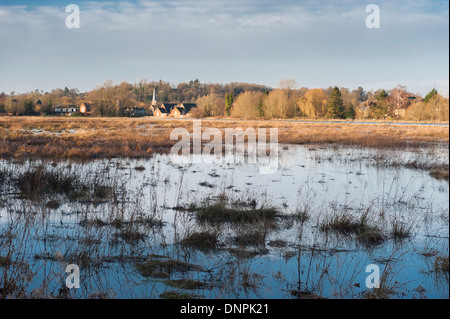 Inondazioni, Godalming Surrey, Inghilterra Foto Stock