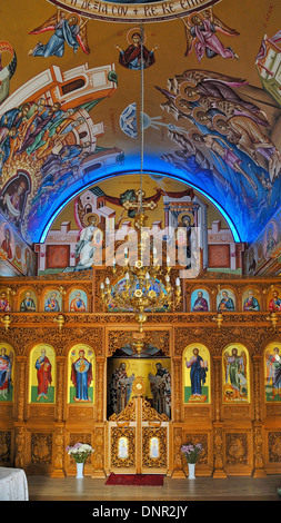 All'interno di Agios Georgios (San Giorgio) Chiesa situata presso il porto di Ayia Napa, Cipro. Foto Stock