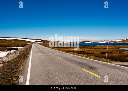 Percorso 7 sull altopiano di Hardangervidda in Norvegia Foto Stock