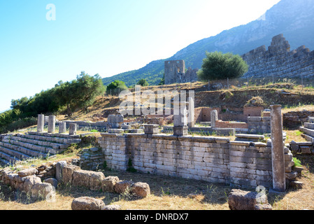 Le rovine di Arcadian Gate, Peloponnes, Grecia Foto Stock